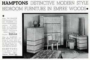 Advert for Hamptons bedroom suite 1935 Advert for Hamptons bedroom suite 1935
