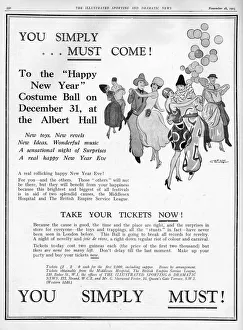 Advert for Happy New Year Costume Ball 31st December 1925 Advert for Happy New Year Costume Ball 31st December 1925
