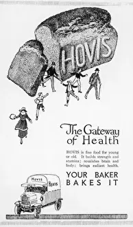 Early 20th Century Food Ads Prints: Advert / Hovis Bread 1920