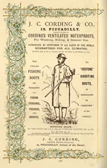 Advert, J C Cording, waterproof clothing and footwear Advert, J C Cording, waterproof clothing and footwear