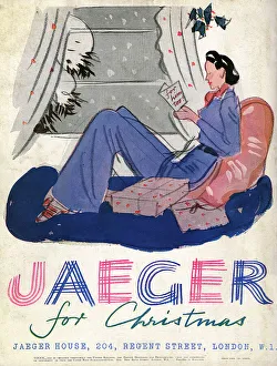 Advert for Jaeger womens trouser suit 1938 Advert for Jaeger womens trouser suit 1938