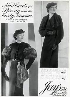 Advert for Jay's spring and early summer coats 1937 Advert for Jay's spring and early summer coats 1937