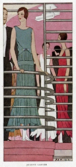 Advertisement for Jeanne Lanvin fashions Advertisement for Jeanne Lanvin fashions