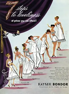 Kayser Bondor Advert Print 1953