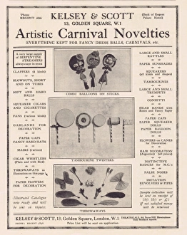 Advert for Kelsey and Scott, Artistic Carnival Novelties, 19 Advert for Kelsey and Scott, Artistic Carnival Novelties, 19