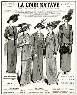 Advert for La Cour Batave womens clothing 1912 Advert for La Cour Batave womens clothing 1912