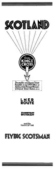 North Eastern Railway History Prints: Advertisment for the LNER Route