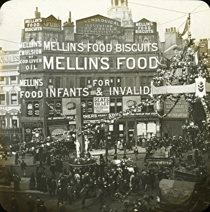 Advertising Mellins Food at Ludgate Circus Advertising Mellins Food at Ludgate Circus