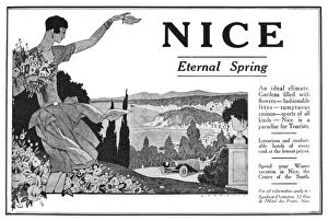 Advertisement for Nice on the French Riviera Advertisement for Nice on the French Riviera