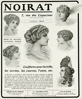 Advert for Noirat, hair and beauty 1912 Advert for Noirat, hair and beauty 1912