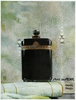 Advertisement for Nuit de Noel perfume by Caron Advertisement for Nuit de Noel perfume by Caron