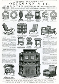 Advert for Oetzmann & Co. Victorian furniture 1884 Advert for Oetzmann & Co. Victorian furniture 1884