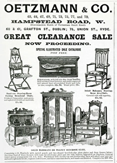 Advert for Oetzmann & Co. Victorian furniture 1900 Advert for Oetzmann & Co. Victorian furniture 1900