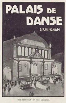 Advert for the Palais de Danse, Birmingham, 1921 Advert for the Palais de Danse, Birmingham, 1921