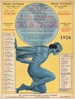 Advert for the Pavley-Oukrainsky Ballet School (1926) Advert for the Pavley-Oukrainsky Ballet School (1926)
