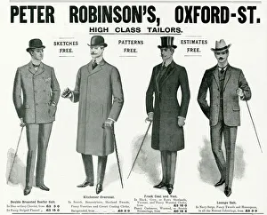 Advert for Peter Robinsons mens clothing 1904 Advert for Peter Robinsons mens clothing 1904