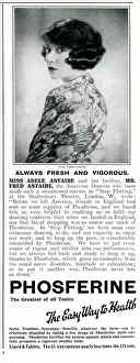 Advert for Phospherine with Adele Astaire 1923 Advert for Phospherine with Adele Astaire 1923