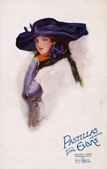 Advertisement on a postcard, Evans Pastilles Advertisement on a postcard, Evans Pastilles