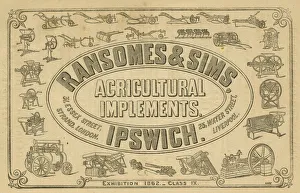Advert, Ransomes and Sims, Agricultural Implements Advert, Ransomes and Sims, Agricultural Implements