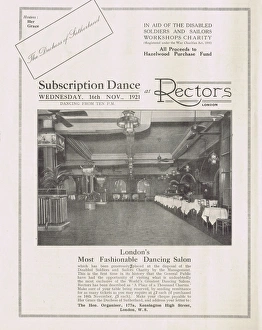 Advert for Rectors Nightclub, London, 1921 Advert for Rectors Nightclub, London, 1921