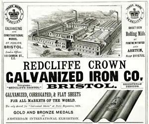 Advert for Redcliffe Crown Galvanized Iron 1888 Advert for Redcliffe Crown Galvanized Iron 1888