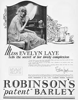 Advert for Robinson's Barley water, 1926 featuring Advert for Robinson's Barley water, 1926 featuring