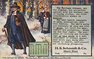 Advert for Schmidt menswear, York, Philadelphia, USA Advert for Schmidt menswear, York, Philadelphia, USA
