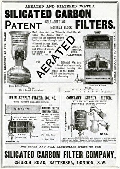 Advert for Silicated Carbon Filter Company 1888 Advert for Silicated Carbon Filter Company 1888