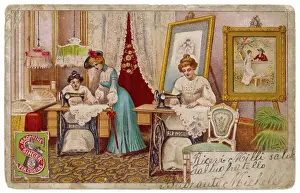 Vintage Singer Sewing Machine Print