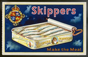 Advert for Skippers Norwegian Bristling Sardines Advert for Skippers Norwegian Bristling Sardines