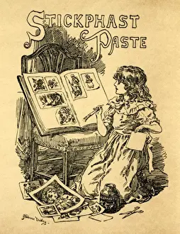 Prints of Advertisement for Stickphast Paste. circa 1900 Ambrose Dudley Prints: Advertisement for Stickphast Paste Print circa 1900