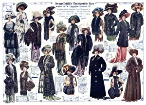 Advert for Swan & Edgar winter fashions 1909 Advert for Swan & Edgar winter fashions 1909