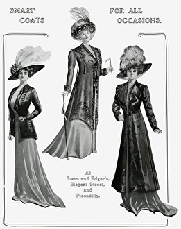 Advert for Swan & Edgars womens coats 1909 Advert for Swan & Edgars womens coats 1909