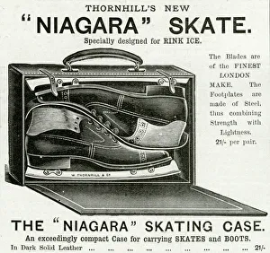 Advert for Thornhill's Niagara ice-skates 1895 Advert for Thornhill's Niagara ice-skates 1895