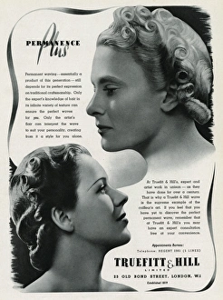 Advert for Truefitt & Hill - hair stylists & products 1937 Advert for Truefitt & Hill - hair stylists & products 1937