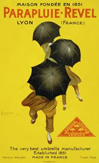 Prints of Umbrellas from Parapluie- Revel, Lyons, France - the very best umbrella manufacturer Lyon Prints: 1930s Parapluie- Revel Umbrella Print