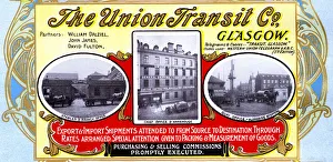 Advert, The Union Transit Co, Glasgow, Scotland Advert, The Union Transit Co, Glasgow, Scotland