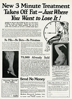Advert for Veco reducing cup for weight loss 1926 Advert for Veco reducing cup for weight loss 1926