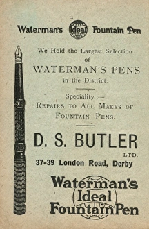 Advertisement for Watermans Ideal Fountain Pen Advertisement for Watermans Ideal Fountain Pen
