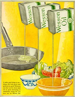 Advert, Wesson Oil for cooking and salads Advert, Wesson Oil for cooking and salads
