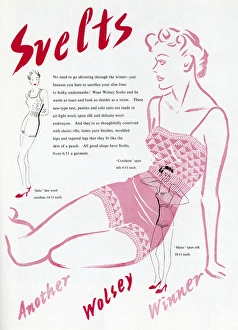 Advert for Wolsey thermal underwear 1938 Advert for Wolsey thermal underwear 1938