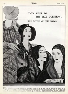 Advert for women's hats from Henry Heath, London Advert for women's hats from Henry Heath, London