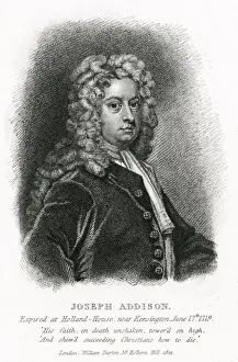English Literature Historical Figures Prints: Addison / Darton
