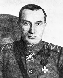 Prints of Admiral Aleksandr Vasiliyevich Kolchak (1874-1920), Russian naval commander during the First World War, polar explorer, and leader of the anti-communist White forces during the Russian Civil War Russia Prints: Admiral Aleksandr Kolchak Print, 1918