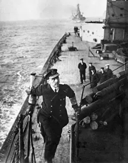 Admiral Sir John Jellicoe on board HMS Iron Duke Print