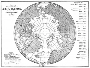The Admiralty Chart of the Arctic Region, 1875 The Admiralty Chart of the Arctic Region, 1875