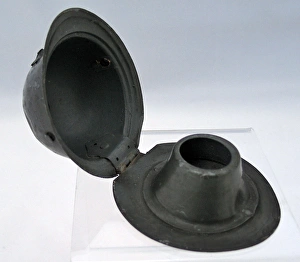 Adrian-style French helmet in the form of an inkwell Adrian-style French helmet in the form of an inkwell