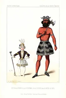 Adrien Joly and Petit Veldeman in La Biche au Bois, 1845 Adrien Joly and Petit Veldeman in La Biche au Bois, 1845