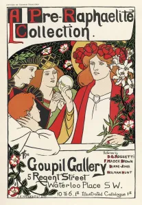 Pre-Raphaelite Masterpieces Print, Goupil Gallery Exhibition