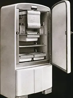 First AEESA Refrigerator Print, 1950s Spain